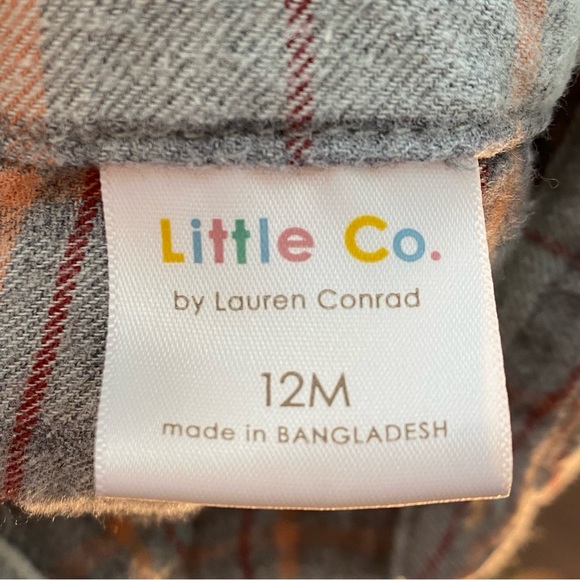 Little Co. By Lauren Conrad Baby Girl Flannel ~ size 12m - Picture 3 of 3